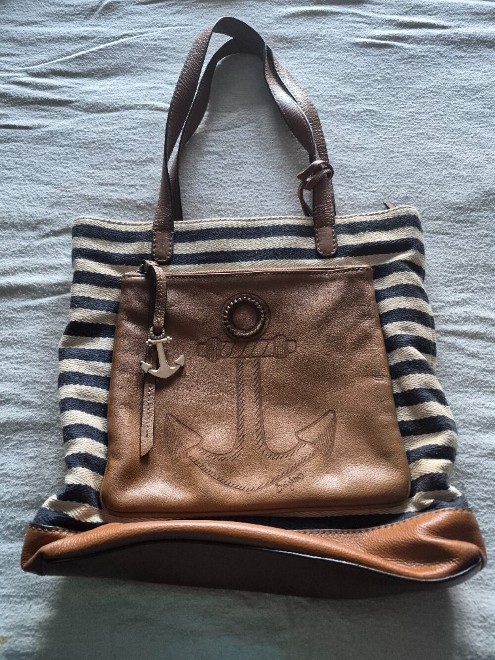 Brighton large purse/tote with nautical designs
